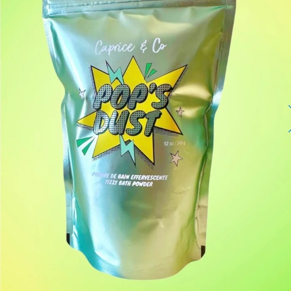 🛁🫧Caprice & Co Pop's Dust Fizzy Green Bath Powder Brand new in bag Vegan🛁🫧 - Picture 2 of 3